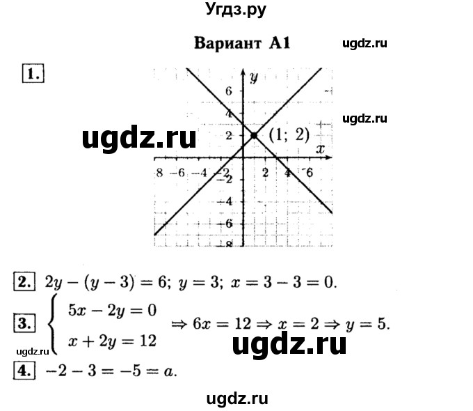 ГДЗ (Решебник) по алгебре 7 класс (самостоятельные и контрольные работы) А.П. Ершова / алгебра / самостоятельная работа / C-17 / А1