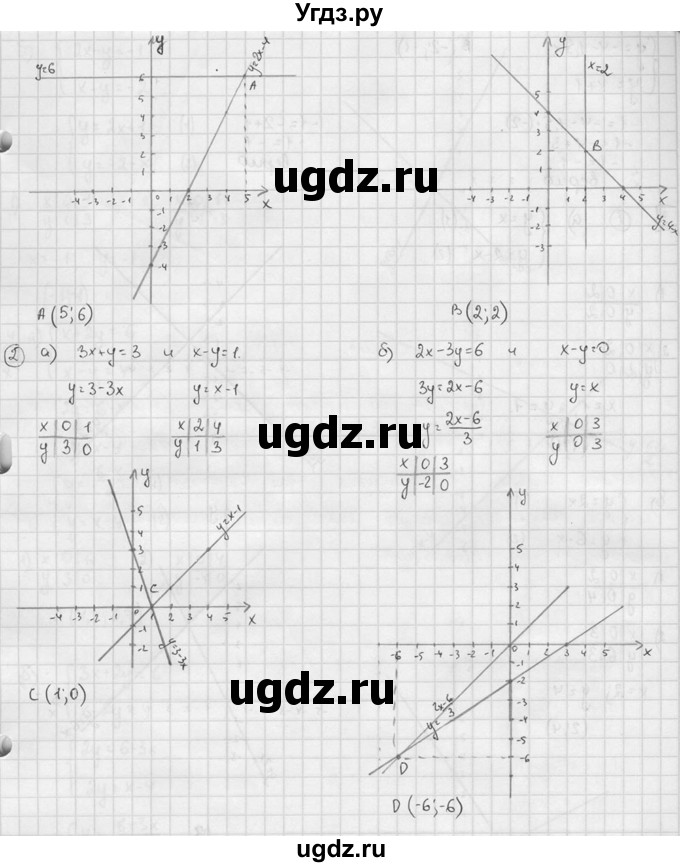 ГДЗ (решебник №2) по алгебре 7 класс (дидактические материалы) Л.И. Звавич / самостоятельная работа / вариант 1 / С-45 / 1(продолжение 2)