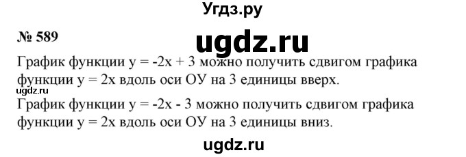 ГДЗ (Решебник №2) по алгебре 7 класс Ш.А. Алимов / номер номер / 589