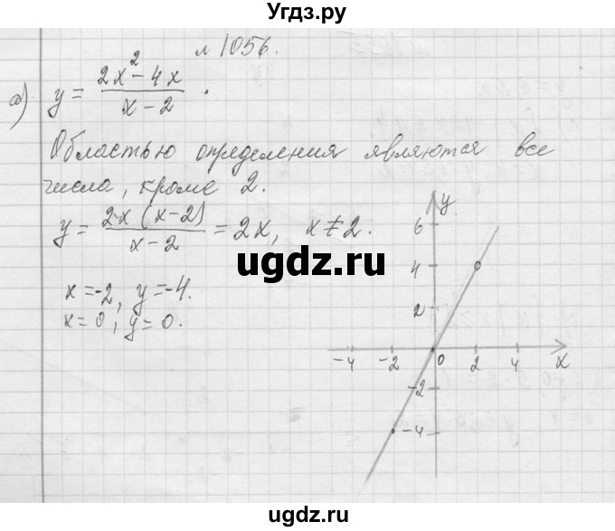 ГДЗ (Решебник к учебнику 2013) по алгебре 7 класс Ю.Н. Макарычев / упражнение / 1056