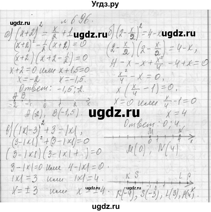 ГДЗ (Решебник к учебнику 2013) по алгебре 7 класс Ю.Н. Макарычев / упражнение / 696
