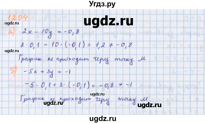ГДЗ (Решебник к учебнику 2018) по алгебре 7 класс Ю.Н. Макарычев / упражнение / 1204