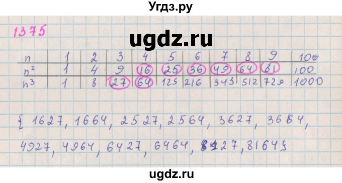ГДЗ (Решебник к учебнику 2018) по алгебре 7 класс Ю.Н. Макарычев / упражнение / 1375