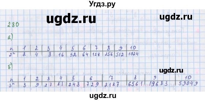 ГДЗ (Решебник к учебнику 2018) по алгебре 7 класс Ю.Н. Макарычев / упражнение / 280