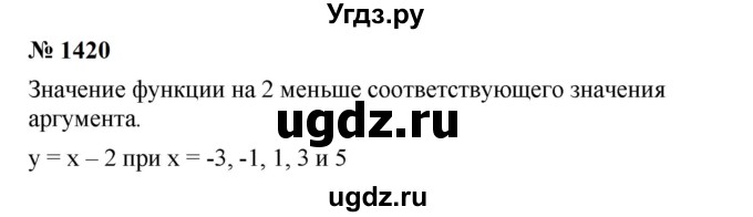 ГДЗ (Решебник к учебнику 2023) по алгебре 7 класс А. Г. Мерзляк / номер / 1420