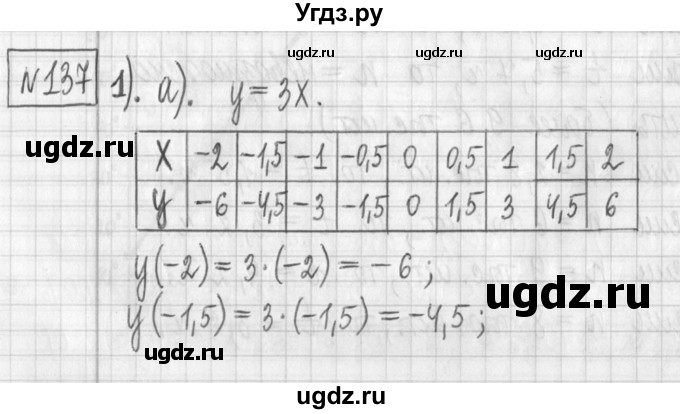 ГДЗ (Решебник) по алгебре 7 класс Г. К. Муравин / упражнение / 137