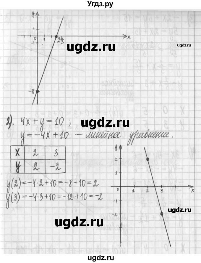 ГДЗ (Решебник) по алгебре 7 класс Г. К. Муравин / упражнение / 188(продолжение 2)