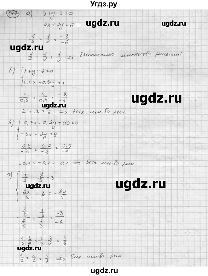 ГДЗ (Решебник к учебнику 2015) по алгебре 8 класс С.М. Никольский / номер / 577