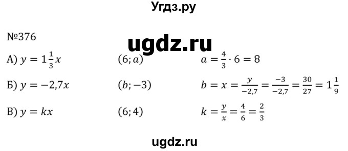 ГДЗ (Решебник к учебнику 2022) по алгебре 8 класс С.М. Никольский / номер / 376