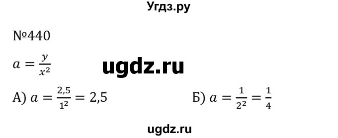 ГДЗ (Решебник к учебнику 2022) по алгебре 8 класс С.М. Никольский / номер / 440