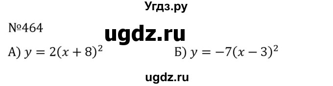 ГДЗ (Решебник к учебнику 2022) по алгебре 8 класс С.М. Никольский / номер / 464