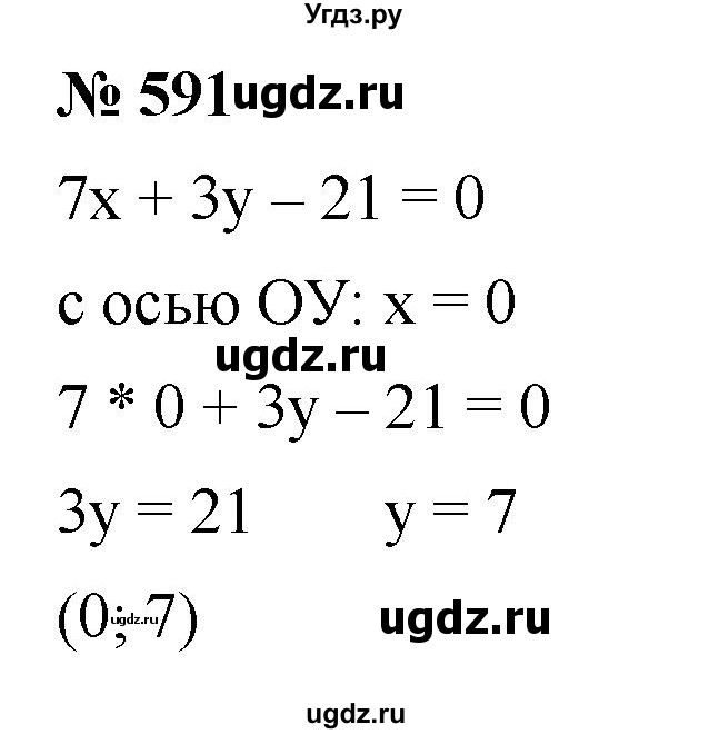 ГДЗ (Решебник к учебнику 2019) по алгебре 8 класс Г.В. Дорофеев / упражнение / 591