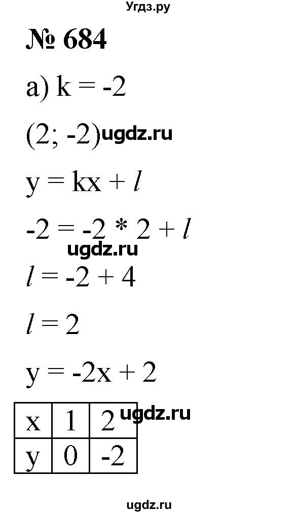 ГДЗ (Решебник к учебнику 2019) по алгебре 8 класс Г.В. Дорофеев / упражнение / 684
