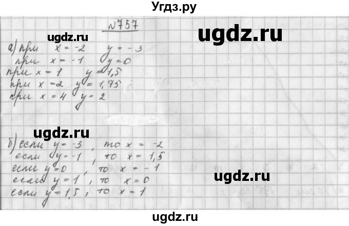 ГДЗ (Решебник к учебнику 2014) по алгебре 8 класс Г.В. Дорофеев / упражнение / 757