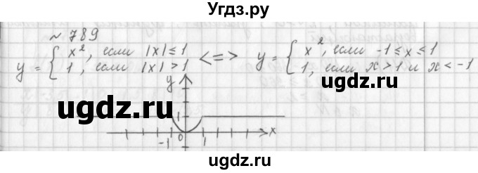ГДЗ (Решебник к учебнику 2014) по алгебре 8 класс Г.В. Дорофеев / упражнение / 789