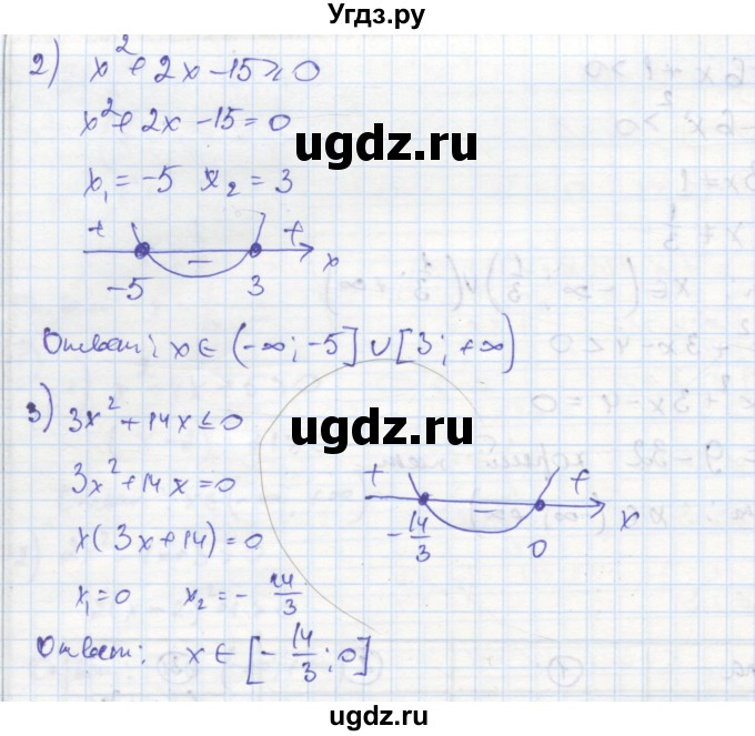ГДЗ (Решебник к тетради 2016) по алгебре 8 класс (рабочая тетрадь) Колягин Ю. М. / §41 / 4(продолжение 2)