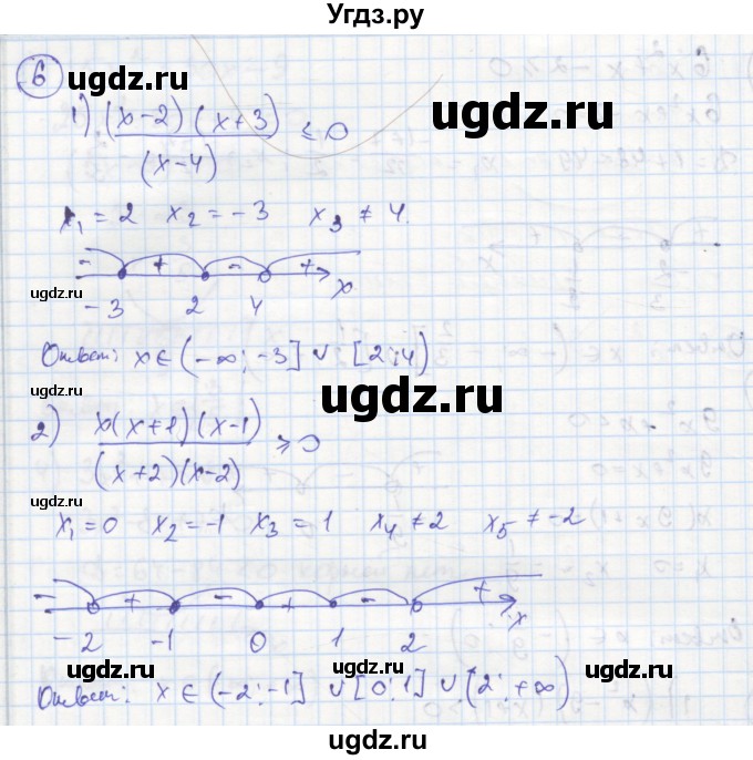 ГДЗ (Решебник к тетради 2016) по алгебре 8 класс (рабочая тетрадь) Колягин Ю. М. / §42 / 6
