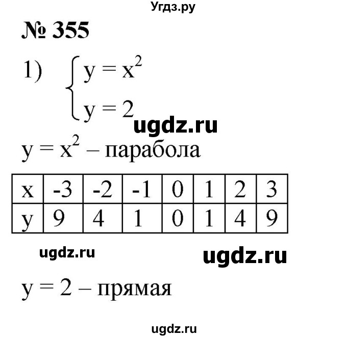 ГДЗ (Решебник к учебнику 2019) по алгебре 8 класс А.Г. Мерзляк / номер / 355