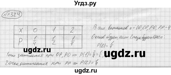 ГДЗ (решебник) по алгебре 9 класс Ю.М. Колягин / задание номер / 324