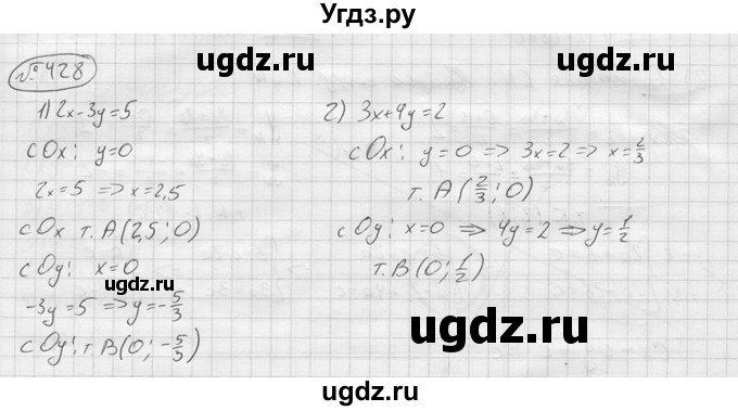 ГДЗ (решебник) по алгебре 9 класс Ю.М. Колягин / задание номер / 428