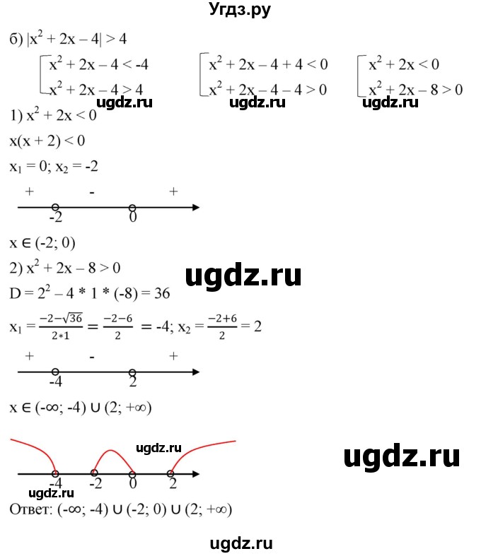 ГДЗ (Решебник к учебнику 2022) по алгебре 9 класс С.М. Никольский / номер / 123(продолжение 2)