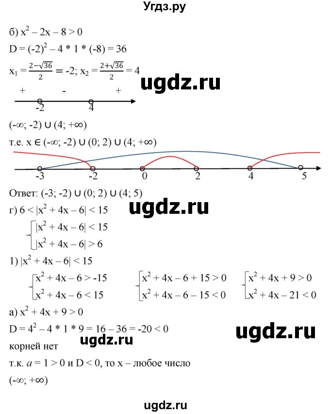 ГДЗ (Решебник к учебнику 2022) по алгебре 9 класс С.М. Никольский / номер / 123(продолжение 4)
