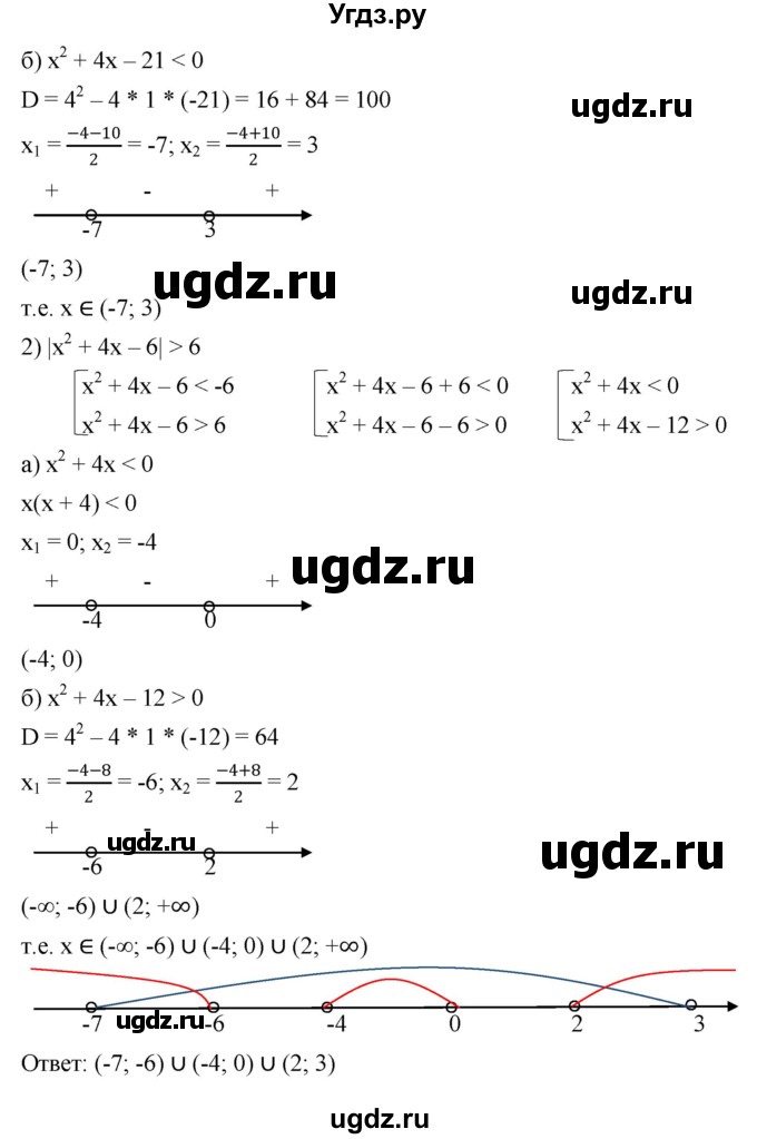 ГДЗ (Решебник к учебнику 2022) по алгебре 9 класс С.М. Никольский / номер / 123(продолжение 5)
