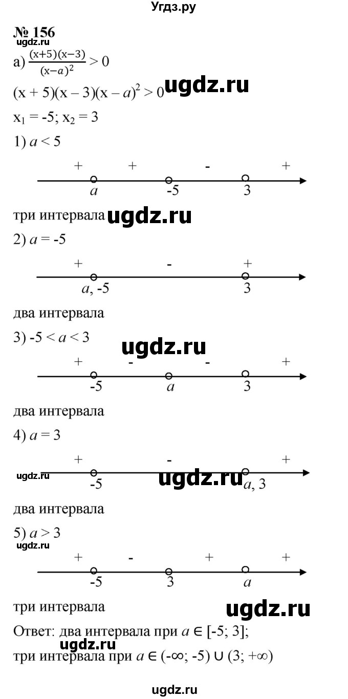 ГДЗ (Решебник к учебнику 2022) по алгебре 9 класс С.М. Никольский / номер / 156