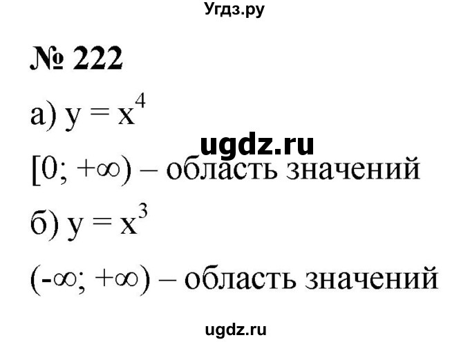 ГДЗ (Решебник к учебнику 2022) по алгебре 9 класс С.М. Никольский / номер / 222