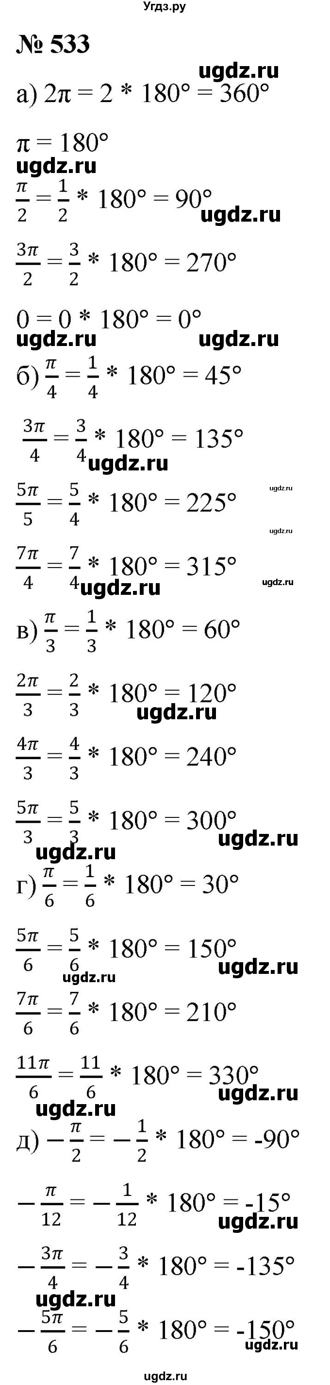 ГДЗ (Решебник к учебнику 2022) по алгебре 9 класс С.М. Никольский / номер / 533