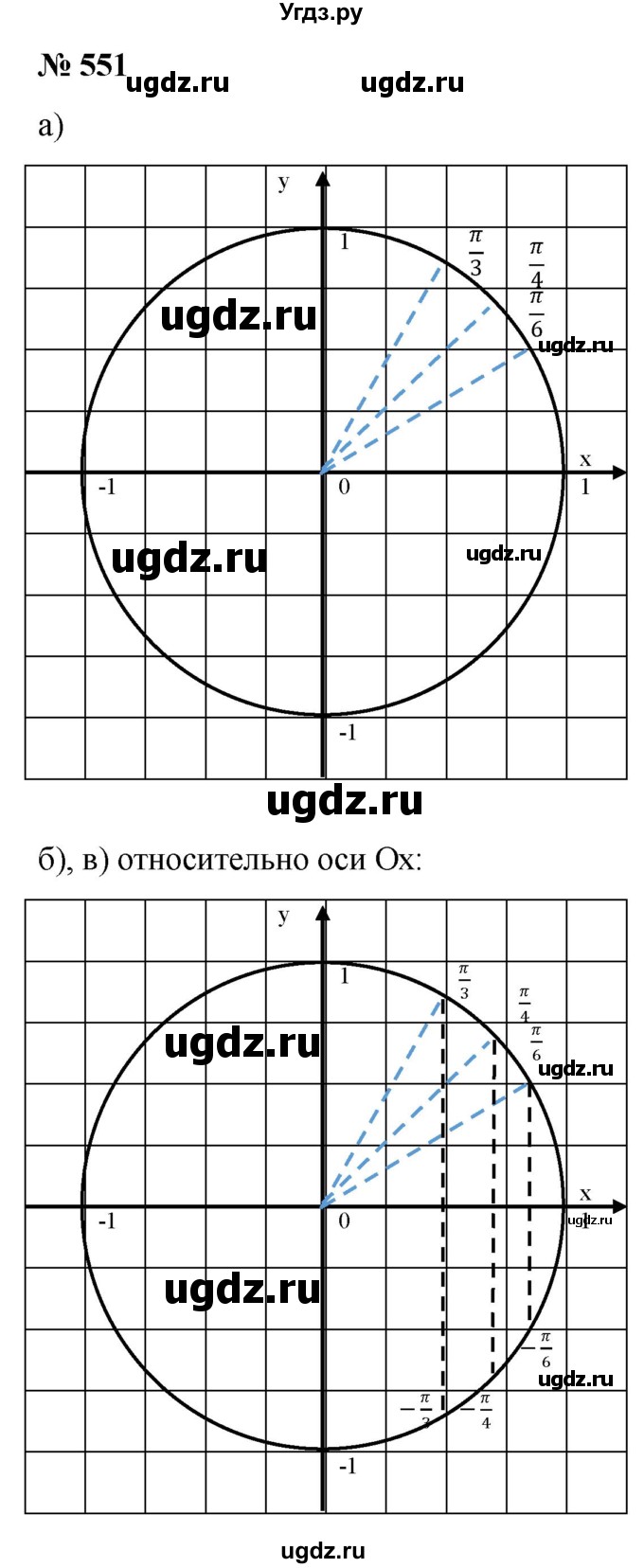 ГДЗ (Решебник к учебнику 2022) по алгебре 9 класс С.М. Никольский / номер / 551