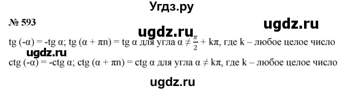 ГДЗ (Решебник к учебнику 2022) по алгебре 9 класс С.М. Никольский / номер / 593