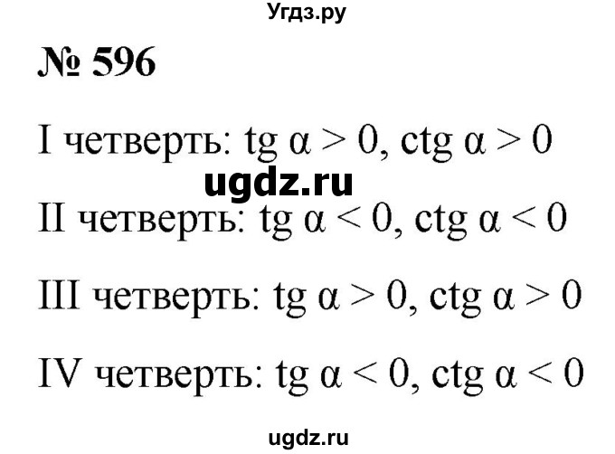 ГДЗ (Решебник к учебнику 2022) по алгебре 9 класс С.М. Никольский / номер / 596