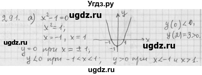 ГДЗ (Решебник к учебнику 2015) по алгебре 9 класс Г.В. Дорофеев / номер / 291