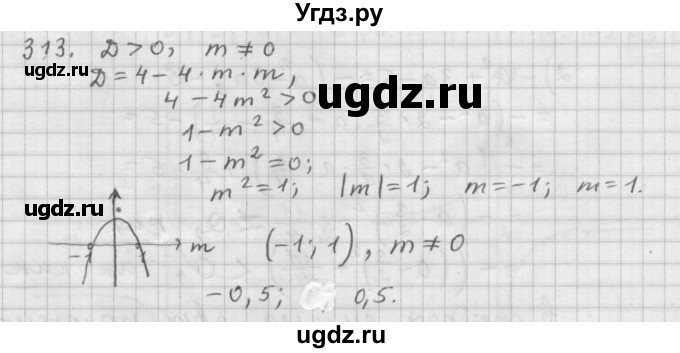 ГДЗ (Решебник к учебнику 2015) по алгебре 9 класс Г.В. Дорофеев / номер / 313