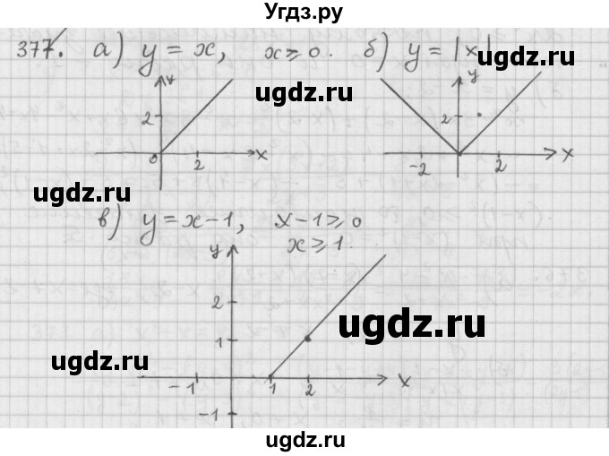 ГДЗ (Решебник к учебнику 2015) по алгебре 9 класс Г.В. Дорофеев / номер / 377