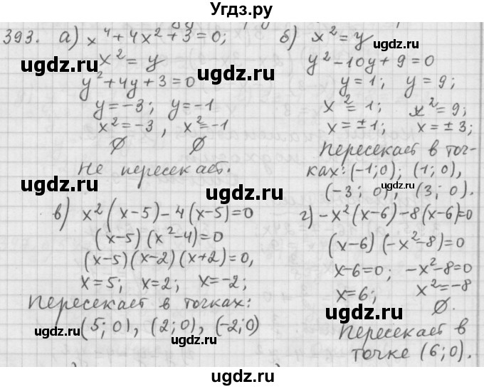 ГДЗ (Решебник к учебнику 2015) по алгебре 9 класс Г.В. Дорофеев / номер / 393