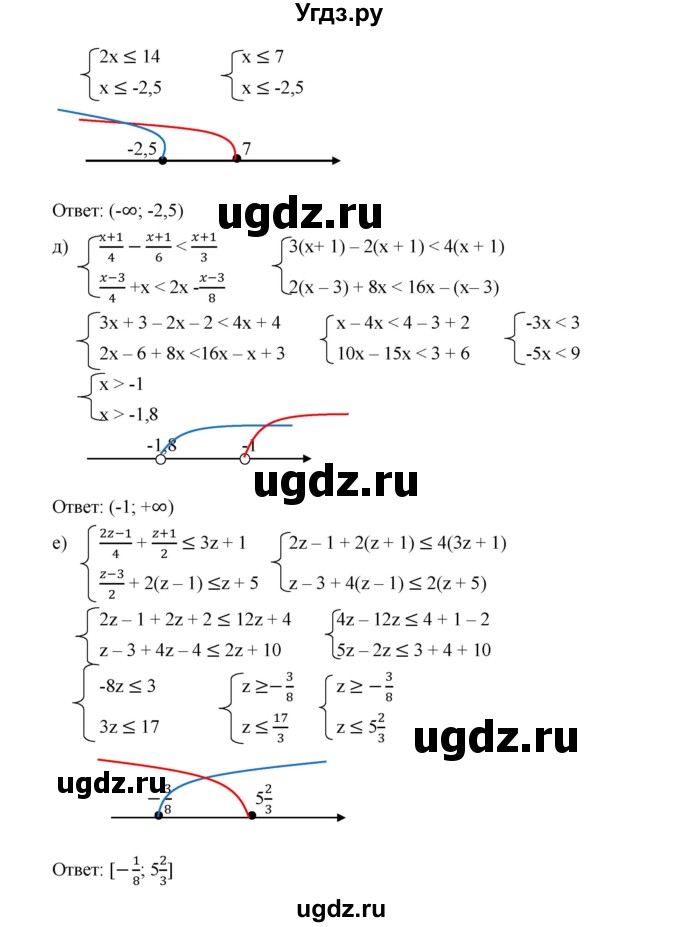 ГДЗ (Решебник к учебнику 2019) по алгебре 9 класс Г.В. Дорофеев / номер / 114(продолжение 2)