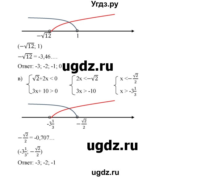 ГДЗ (Решебник к учебнику 2019) по алгебре 9 класс Г.В. Дорофеев / номер / 118(продолжение 2)