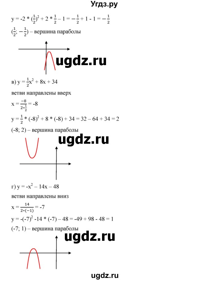 ГДЗ (Решебник к учебнику 2019) по алгебре 9 класс Г.В. Дорофеев / номер / 264(продолжение 2)