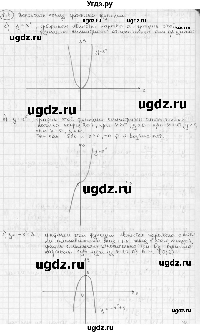 ГДЗ (решебник) по алгебре 9 класс Ш.А. Алимов / № / 174