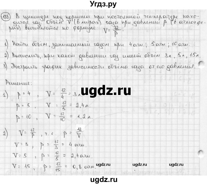 ГДЗ (решебник) по алгебре 9 класс Ш.А. Алимов / № / 188