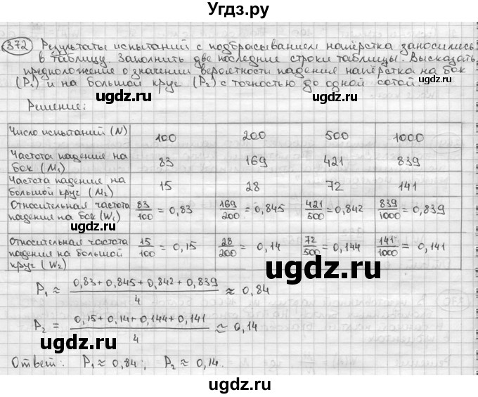 ГДЗ (решебник) по алгебре 9 класс Ш.А. Алимов / № / 372