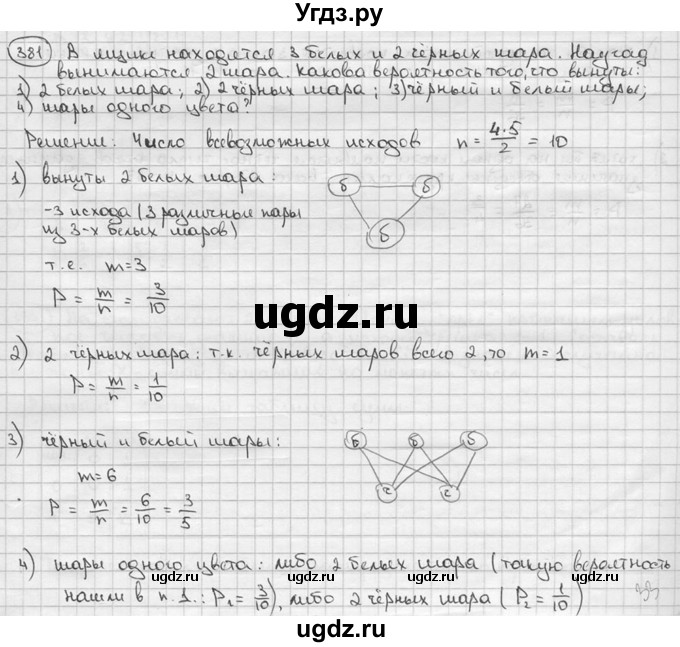 ГДЗ (решебник) по алгебре 9 класс Ш.А. Алимов / № / 381