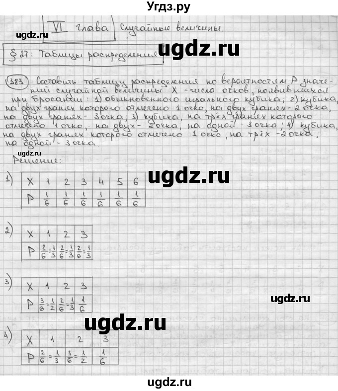 ГДЗ (решебник) по алгебре 9 класс Ш.А. Алимов / № / 383