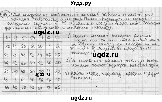 ГДЗ (решебник) по алгебре 9 класс Ш.А. Алимов / № / 414