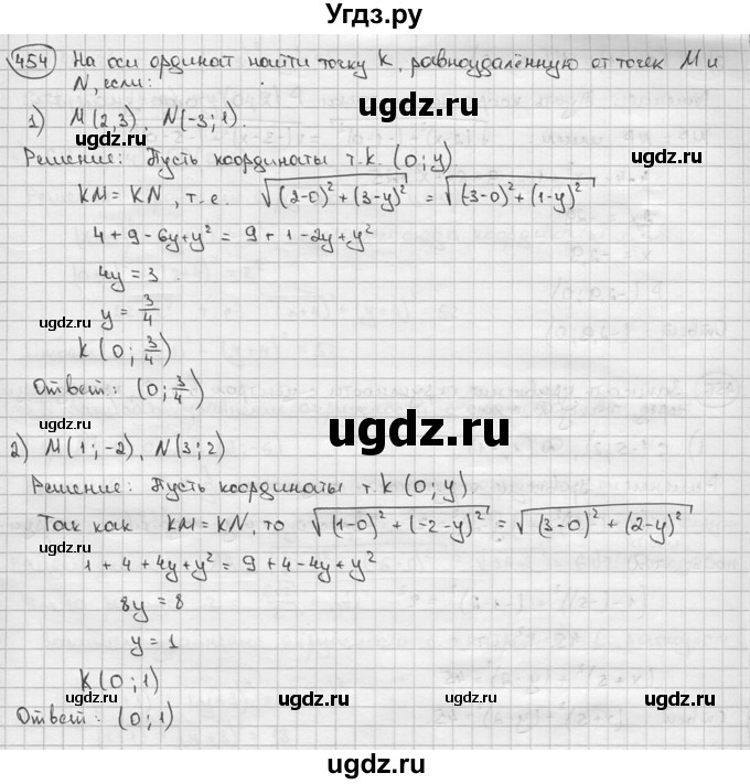 ГДЗ (решебник) по алгебре 9 класс Ш.А. Алимов / № / 454