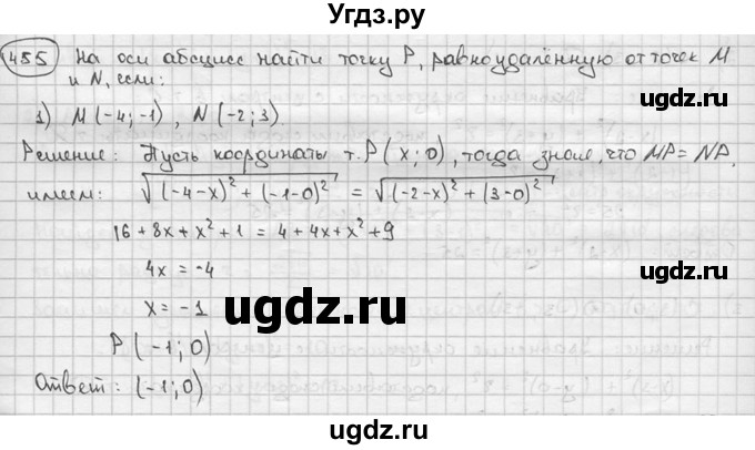 ГДЗ (решебник) по алгебре 9 класс Ш.А. Алимов / № / 455