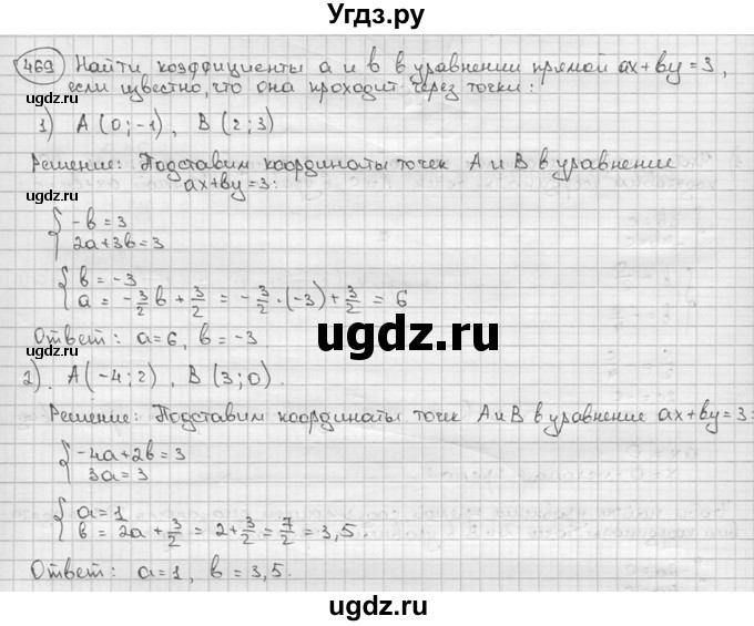 ГДЗ (решебник) по алгебре 9 класс Ш.А. Алимов / № / 469