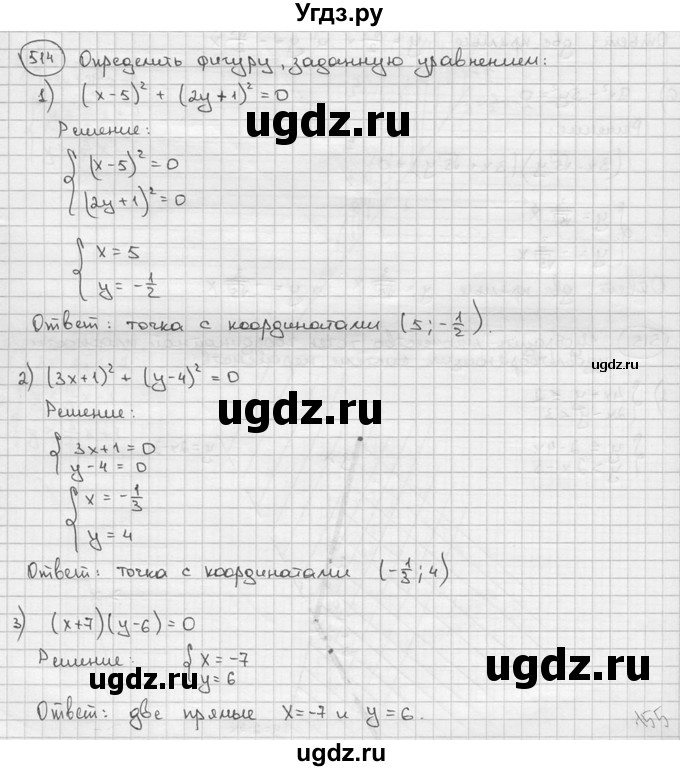 ГДЗ (решебник) по алгебре 9 класс Ш.А. Алимов / № / 514